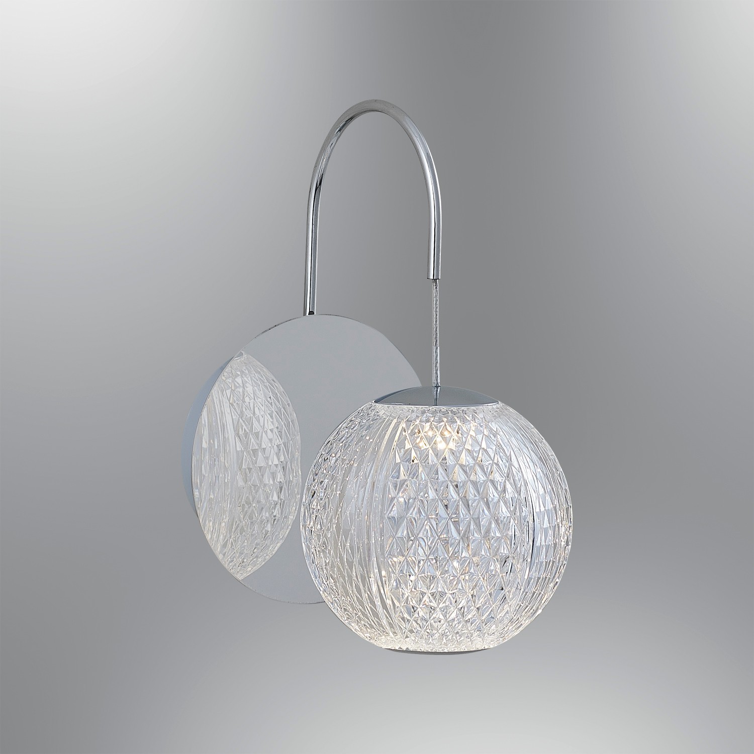 Opviq dzидна светилка 3000K, 5W LED, сива