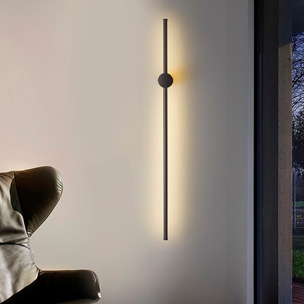 Opviq dzидна светилка 3000K, 18W LED, црна