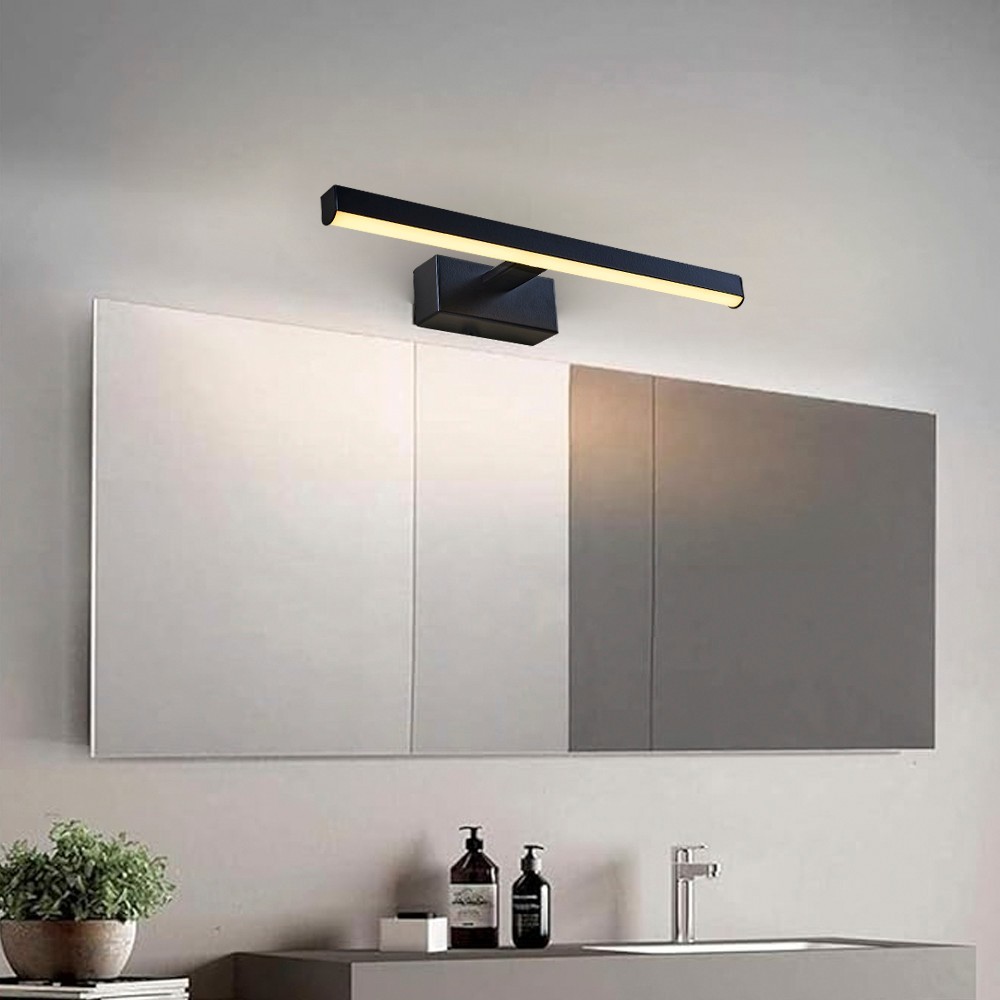 Opviq dzидна светилка 3000K, 8W LED, црна