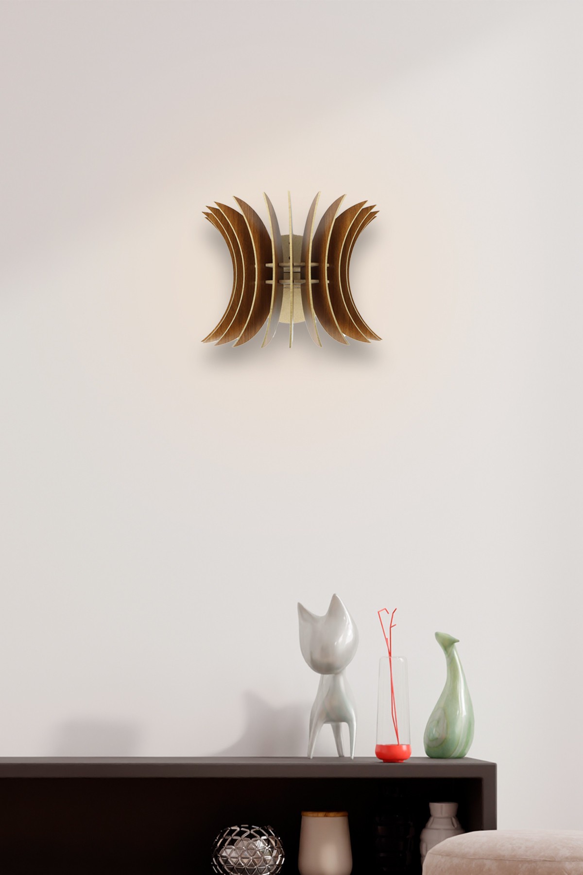 Opviq dzидна светилка E27 со штекер, орев