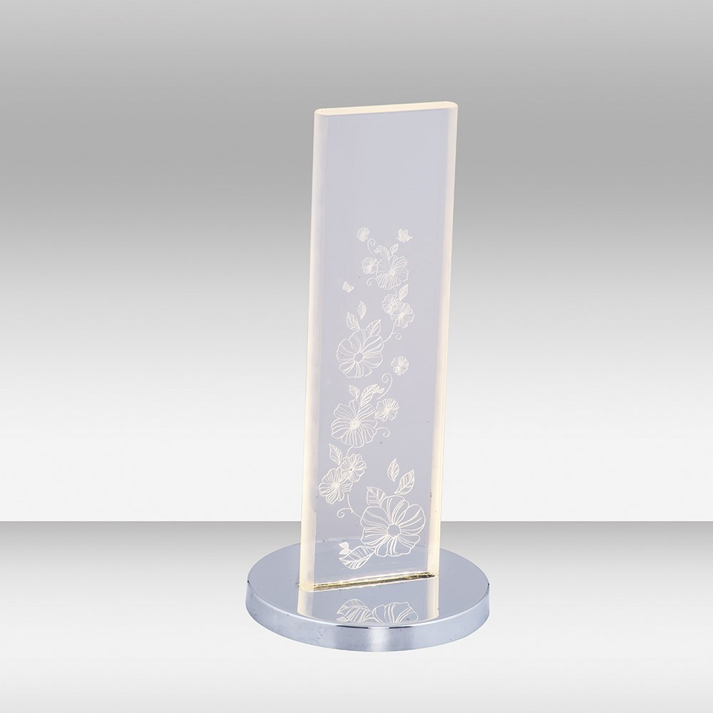 Столна ламба Opviq 3000K, 4W LED, сива