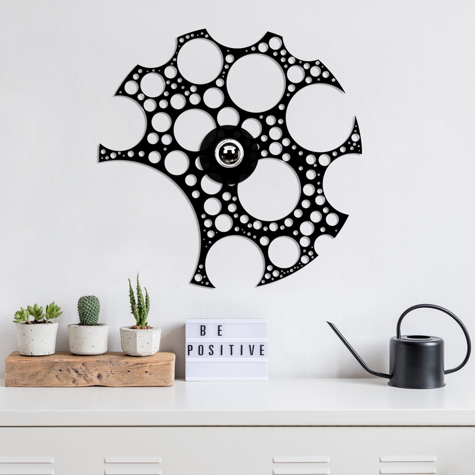 Opviq dzидна светилка E27 со приклучок, црна