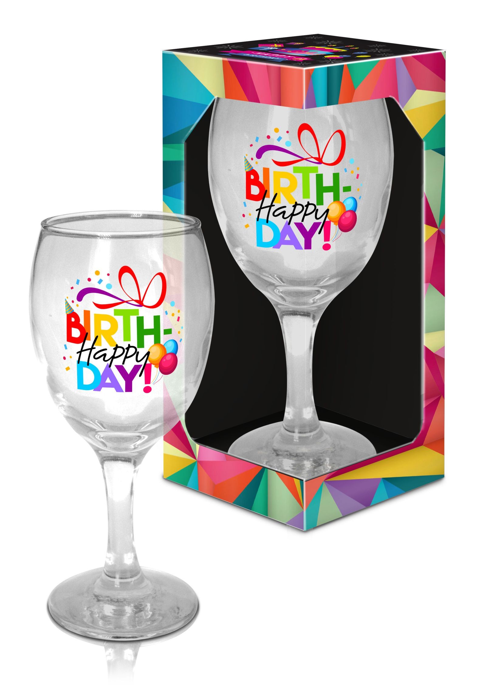 CREATIVE FACTORY Чаша, За Вино, 220мл, Happy Birthday, Creative Factory, 488797