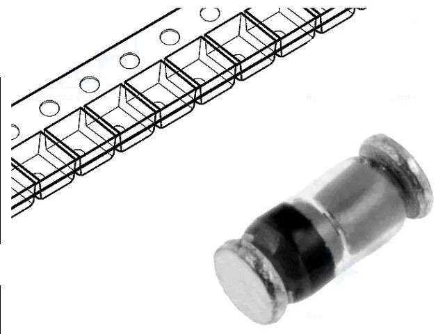 Alfa Electric Зенер диода минимелф 24V 0.5W BZW55-C24 SMD-ZENER-24V