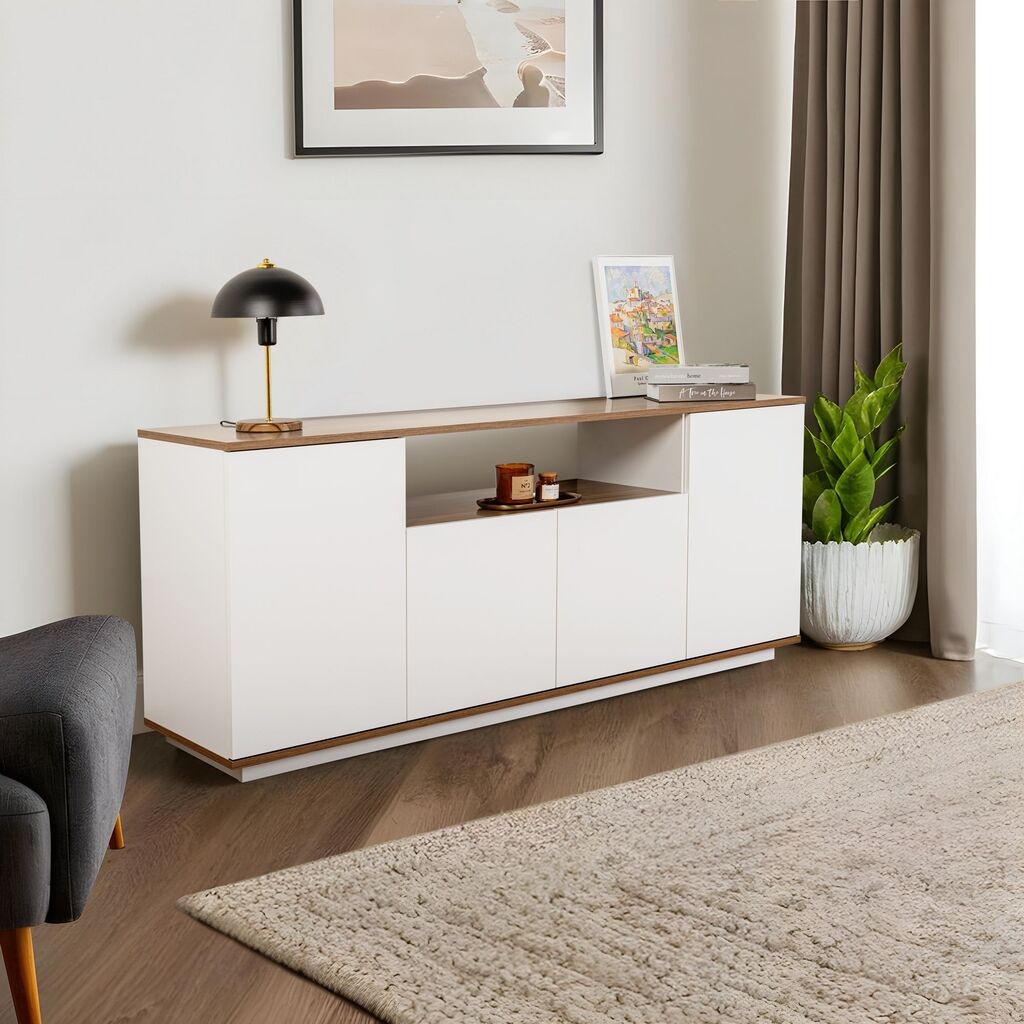 Конзолна маса Hanah Home Arista, 180x75x44.5 см, бела