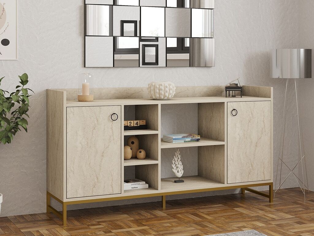 Конзолна маса Hanah Home Vuslat, 160x85x40 см, беж