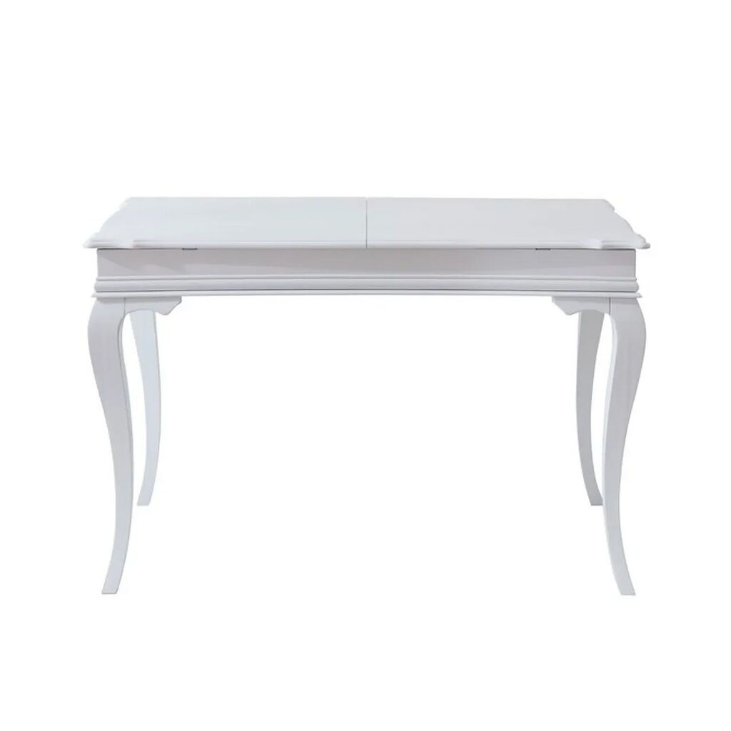 Трпезариска маса Hanah Home на расклопување Albero28, 80x75-160 см, бела