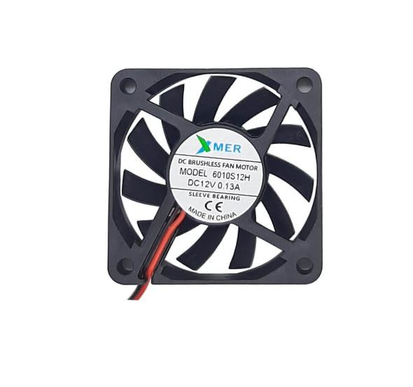 Alfa Electric DC вентилатор 60×60×10mm 12V со 2 проводници 6010C12 ФАН 60*60*10мм 12В ДЦ 2-проводници