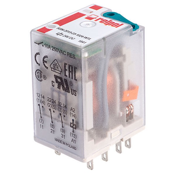 Alfa Electric Реле 3×10A NO+NC шпулна 24V R3N-2013-23-1024-NTL