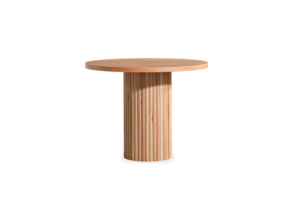 Трпезариска маса Hanah Home Lova, 100x100x77 см, кафеава