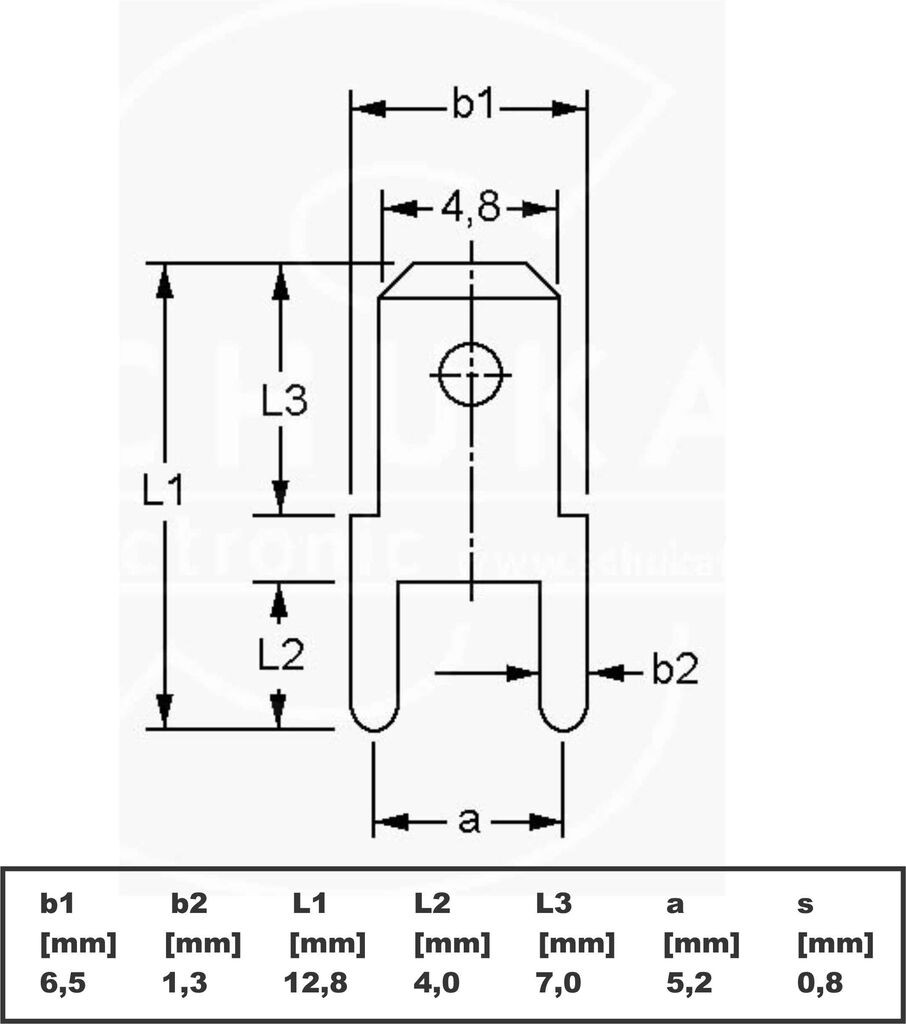 Alfa Electric Клема 4.8x0.8mm LS1560