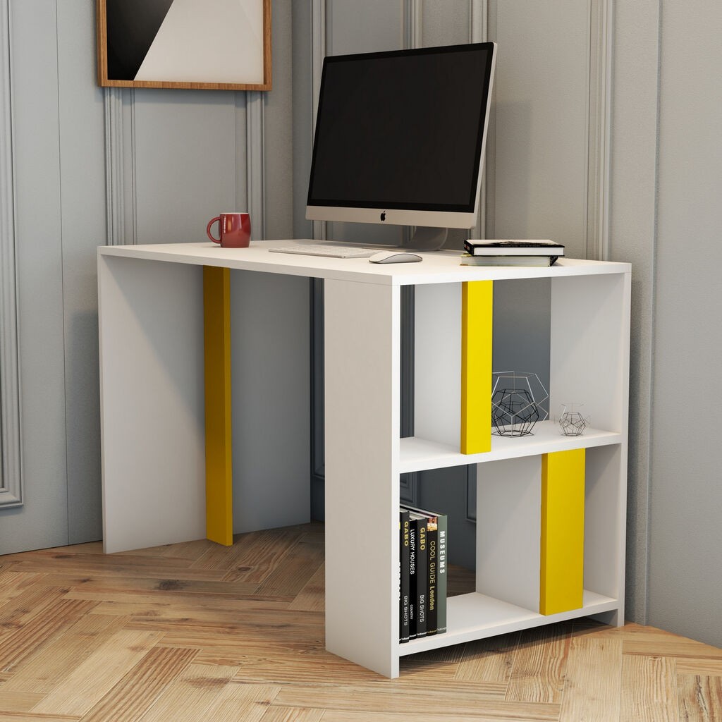 Ханах Домашна Биро Лима, 120x60x75,4 см, Бела