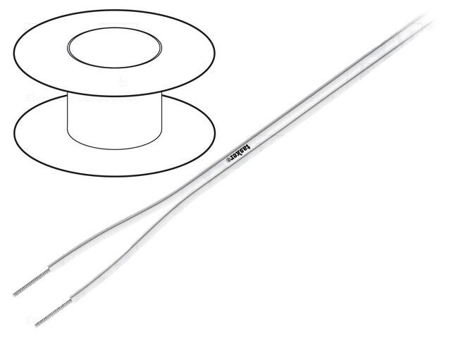 Tasker Силиконски кабел 2×0.5мм мек, отпорен на температура TAS-TSC71