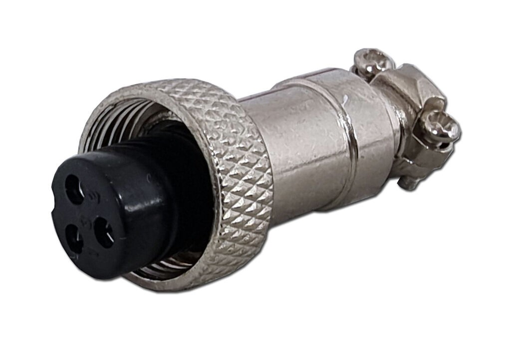 Alfa Electric Кружен конектор женски MINI 3-пин Ф13mm MIC423