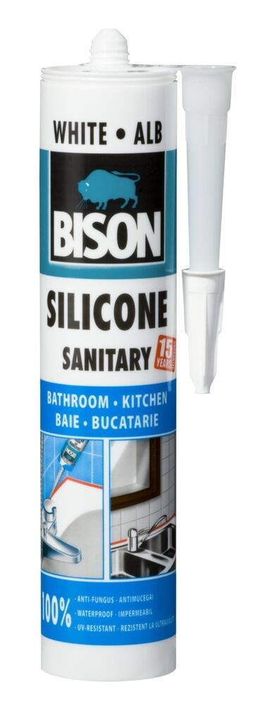 Bison Санитарен силикон црн 280мл 051BIZ