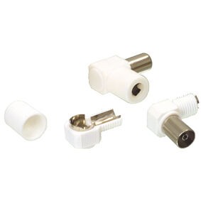 Alfa Electric Коаксијален приклучок обложен под агол (женски) CZ SOCKET7