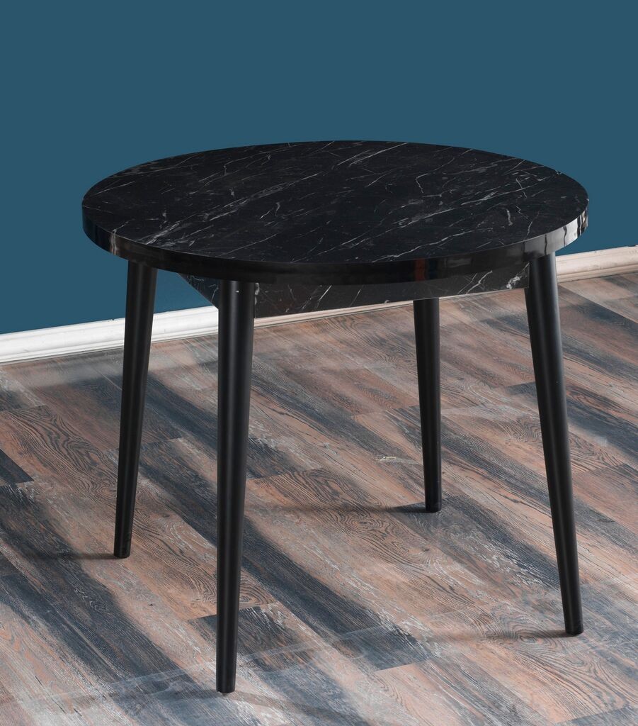 Трпезариска маса Hanah Home Style Bendir, 90 см, црна