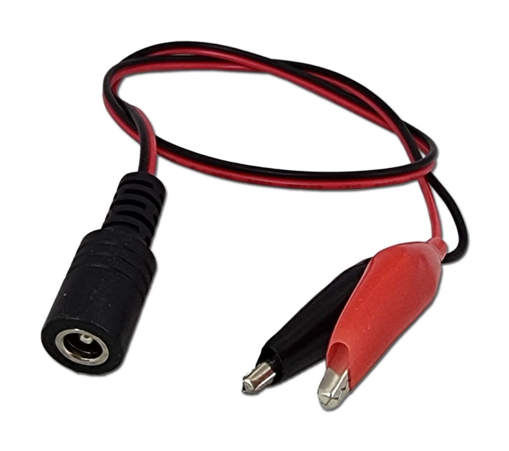 Alfa Electric Редуцир 5.5×2.5mm женски со 2 крокодил штипки REDUCER-5525-FC