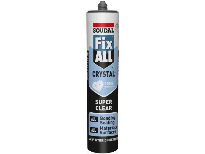 SOUDAL Лепило и заптивна маса Fix All проѕирен 290мл, Fix All Crystal SOUDAL