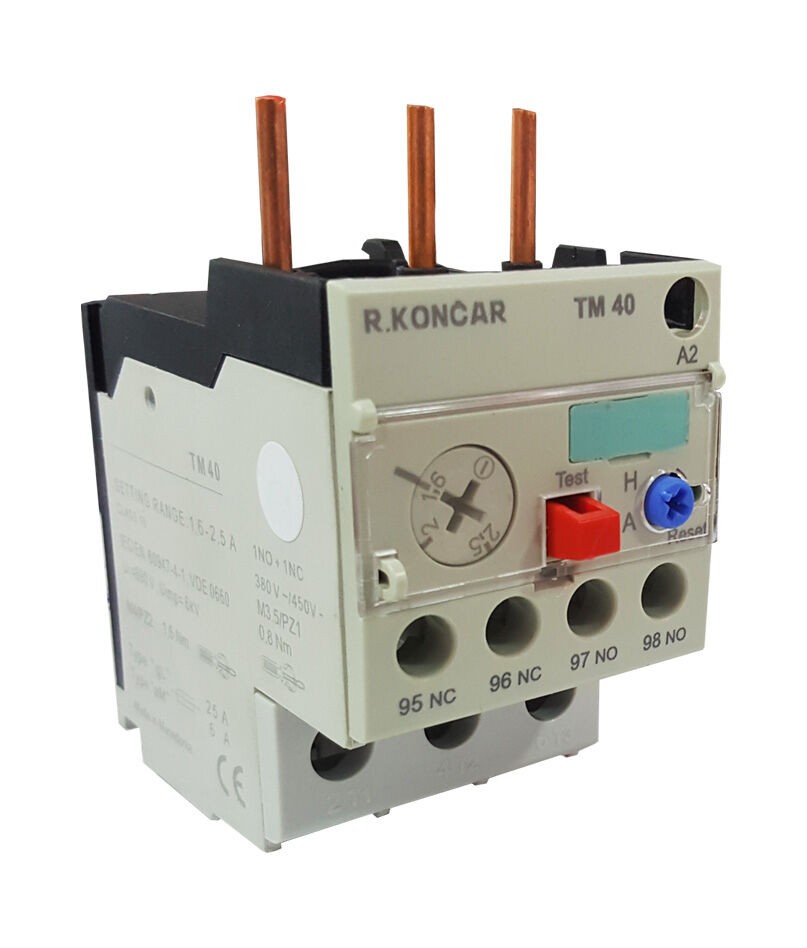 Раде Кончар Биметал термореле 1.6–2.5A ТМ 40