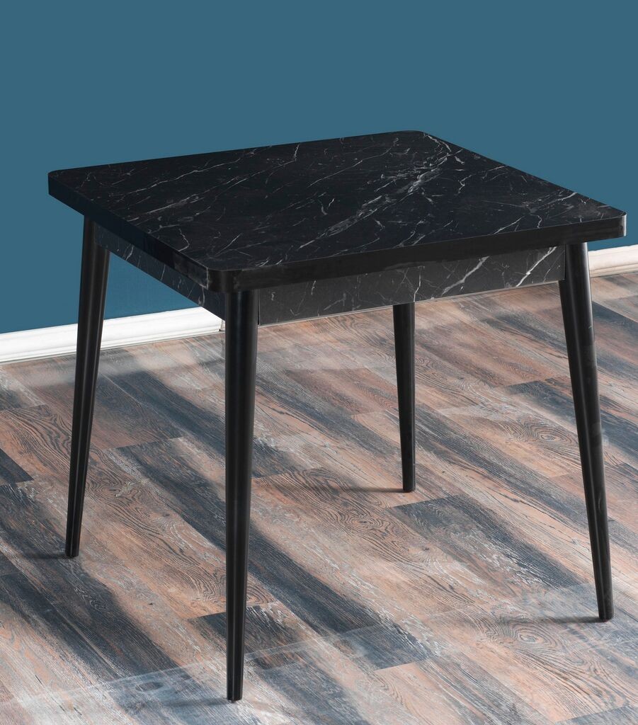 Трпезариска маса Hanah Home Flora Bendir, 80x76,5 см, црна