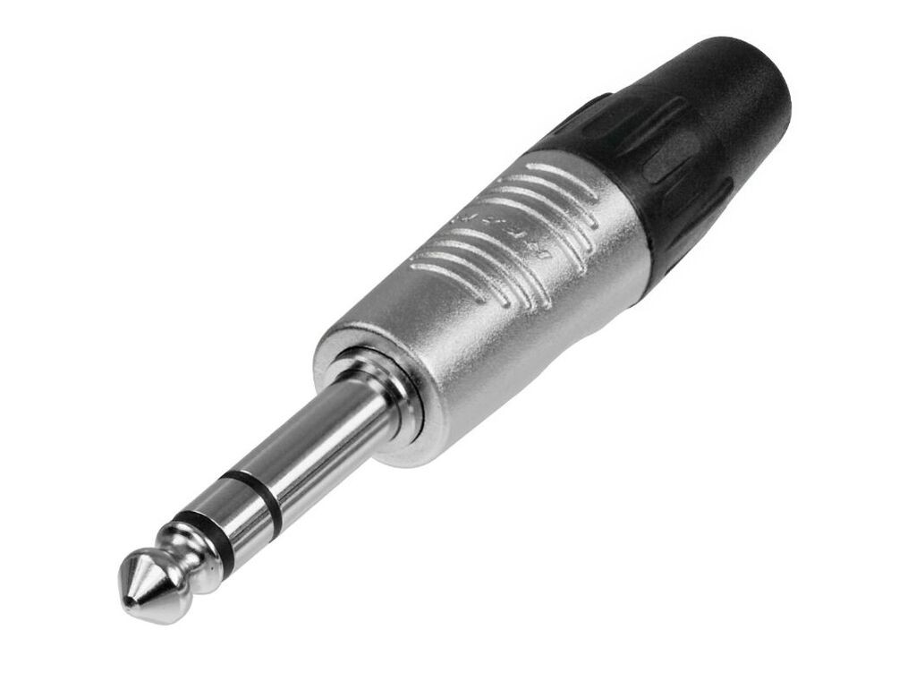 Neutrik 6.35mm стерео – банана сребрен конектор REAN-Neutrik NTR-RP3C
