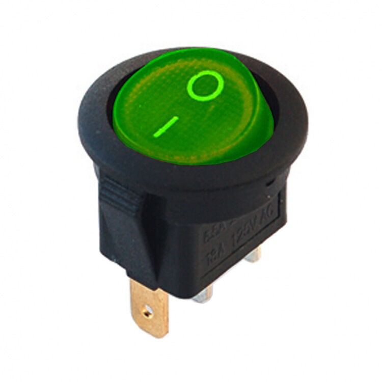 Alfa Electric Прекинувач 0-1 6A 2+1 кон. зелен + SS, 220V 131 ПР-31