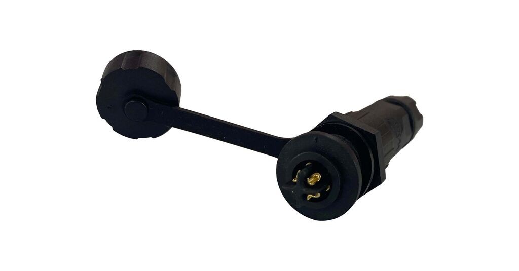 Alfa Electric Водоотпорен конектор IP68 М16 4-полен машки за монтажа + женски за на кабел, M16-4P-IP68