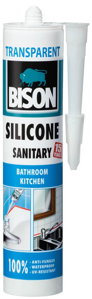 Bison Санитарен силикон транспарентен 280мл