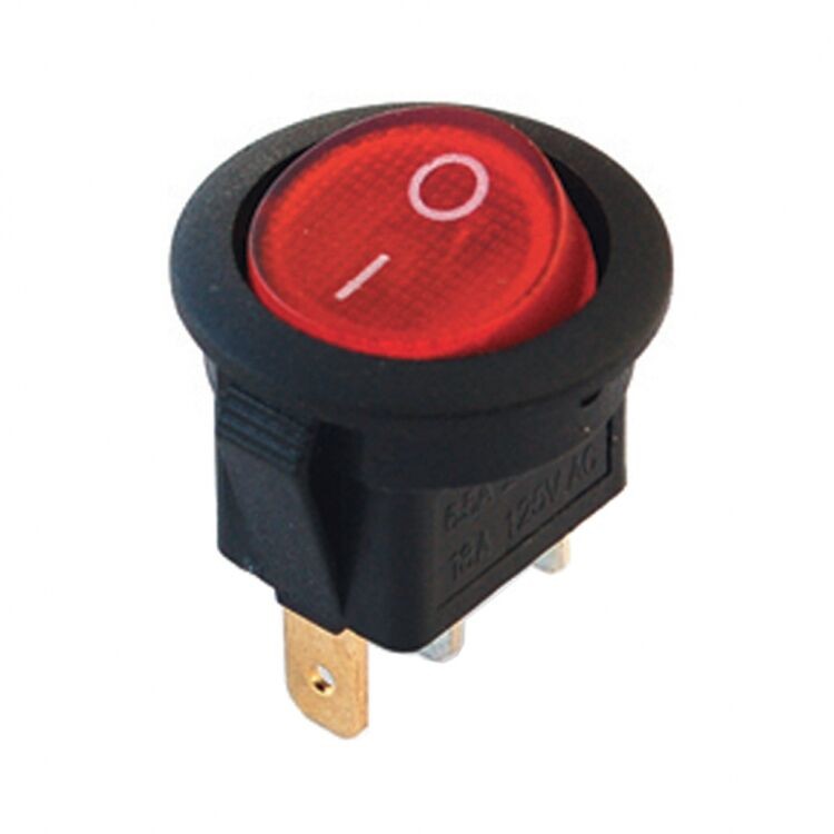 Alfa Electric Прекинувач 0-1 6A 2+1 кон. црвен + SS, 220V 131 ПР-30