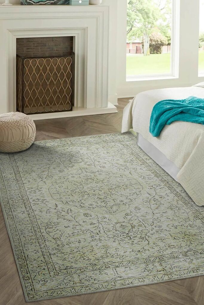 Conceptum Hypnose Carpet Folk -BA 27, 140x190 cm, светло зелена