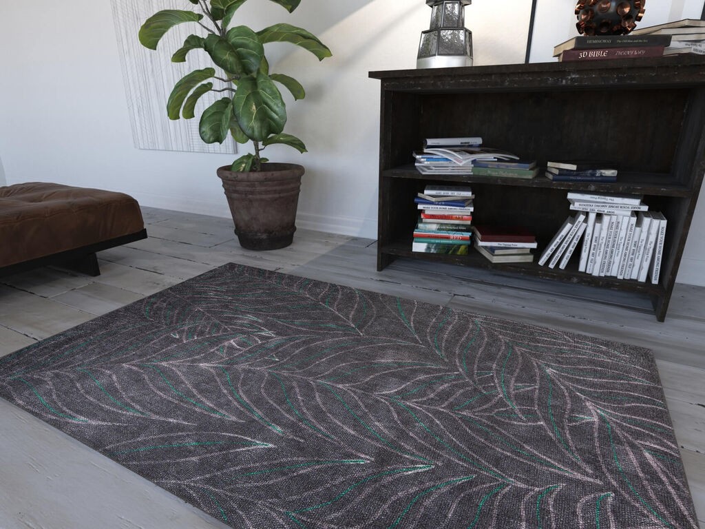 Conceptum Hypnose Carpet Ada Gonul -AL 347, 140x190 cm, Антрацит-зелена