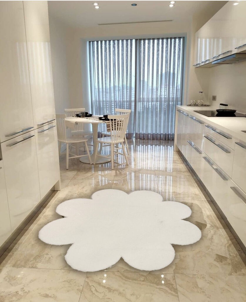 Conceptum Hypnose Carpet Daisy, 80x80 cm, бела