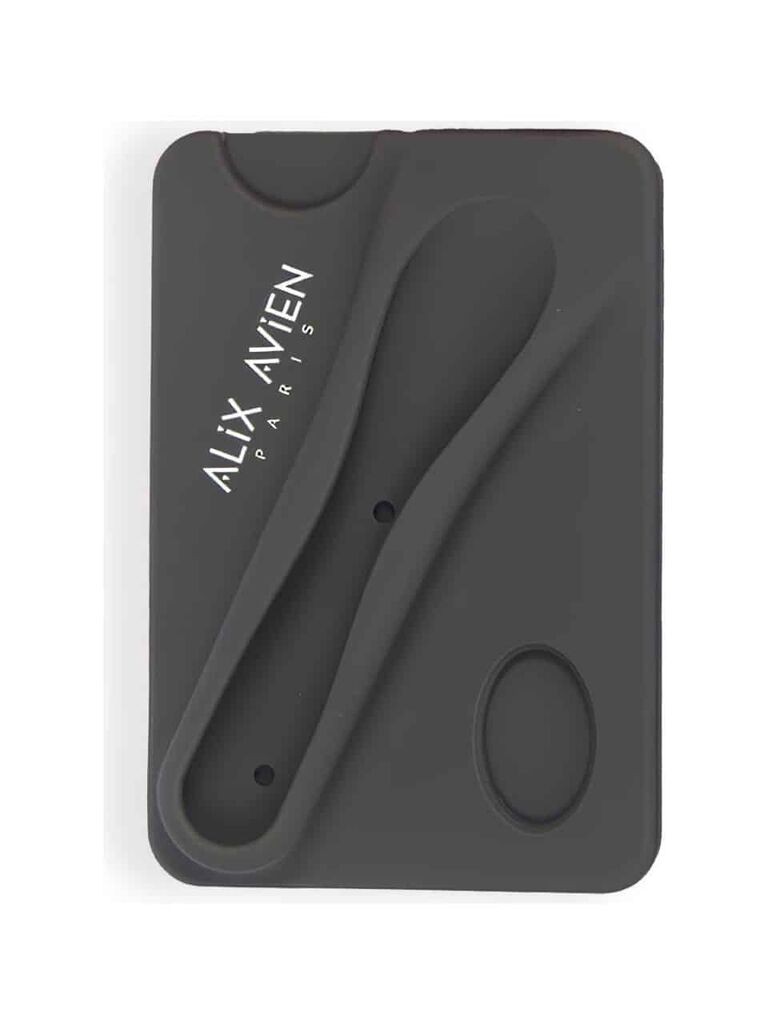 Alix Avien Paris Силиконски држач за картички и сјај за усни, Црн