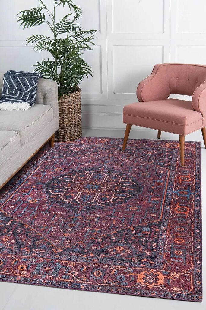 Conceptum Hypnose Carpet Folk -BA 18, 140x190 cm, Bordeaux