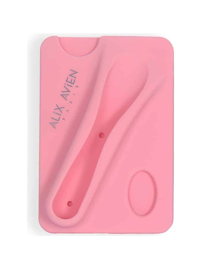 Alix Avien Paris Силиконски држач за картички и сјај за усни, Розев