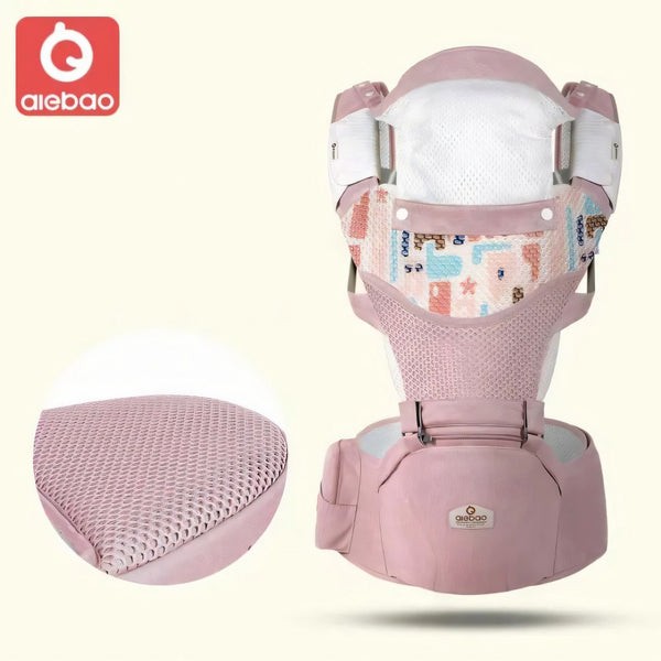 Носилка за бебе - кенгур - розева