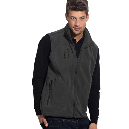 PUBLIK Елек, Unisex, Полар 300 гр., Trаpper, 57.007.11-S, Темно Сива