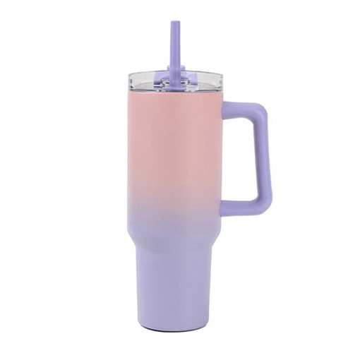I-TOTAL Чаша, 1200мл, Travel mug , ID0257, Виолетова/Розева