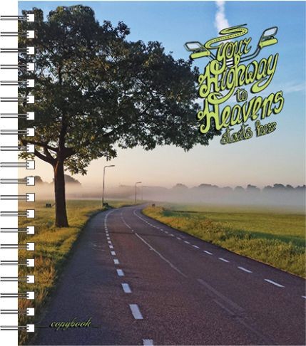 PZBM Тетратка, А5, Со спирала, UV лакирана, 80 л., Каро, 027083