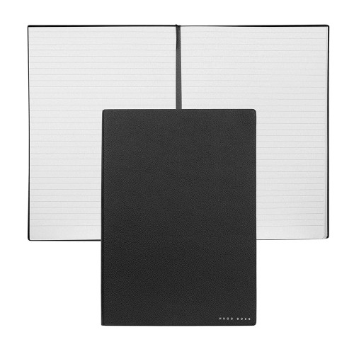 HUGO BOSS Нотес, Б5, 80гр, 80Листа, Со линии, Essential, HNB121AL, 17,6x25x1цм