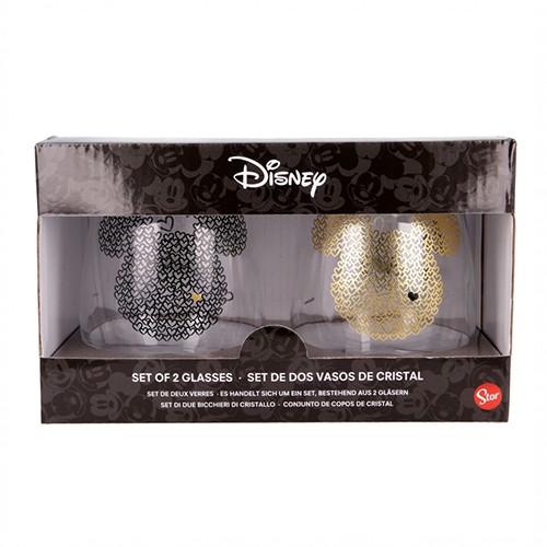 STOR S.L. Чаша, Сет детски,510мл 1/2,Стаклена, Мики Маус, 01036, 12,6x10,5x10цм