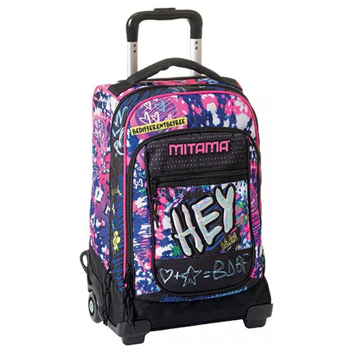 MITAMA Ранец со тркала,2 Прегради,Girl Mix, DR.Trolly Junior, 64445, 35x51x26цм
