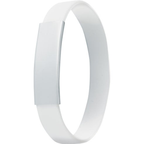 MIDOCEAN BRANDS Нараквица, Силиконска, Мо7838-06, 20.5*1.1цм, Бела