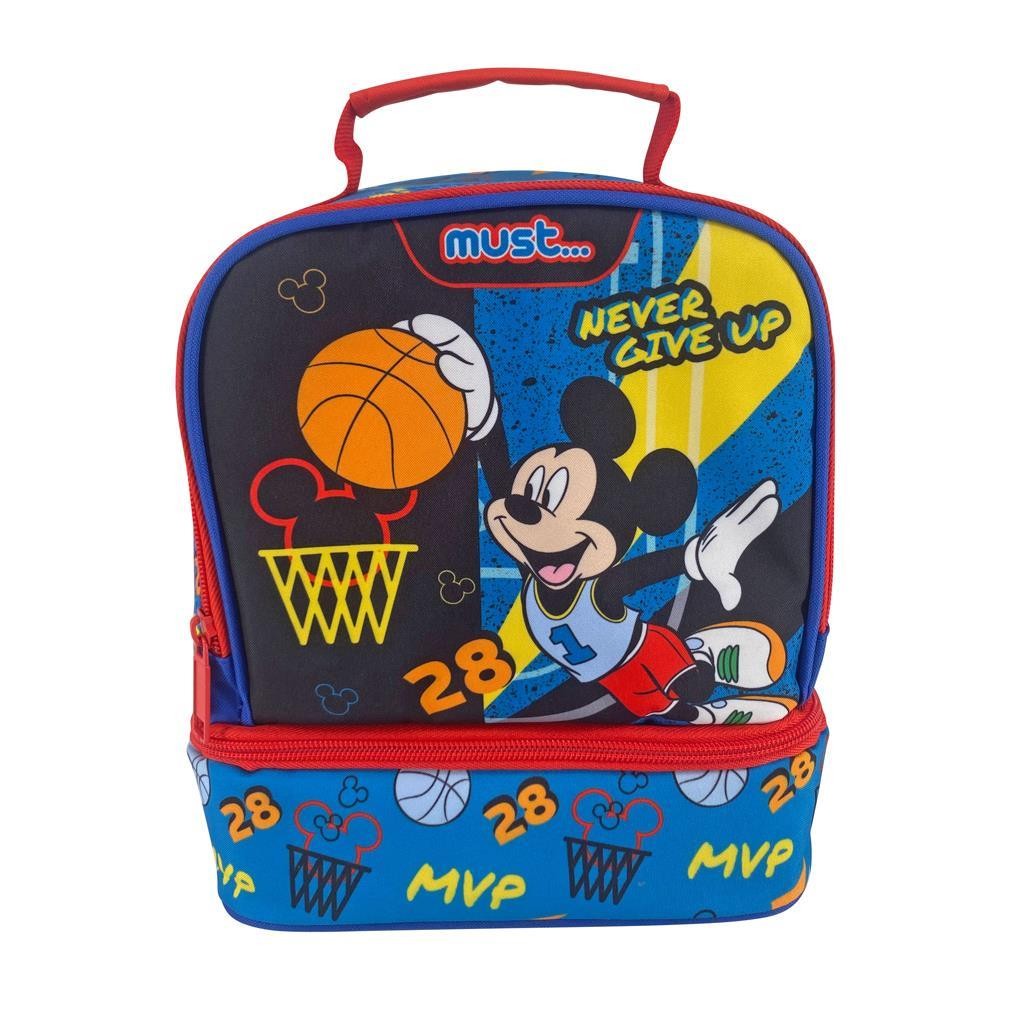 MUST Торба за ужинка, Mickey never give up, 000563463, 20x24x12цм