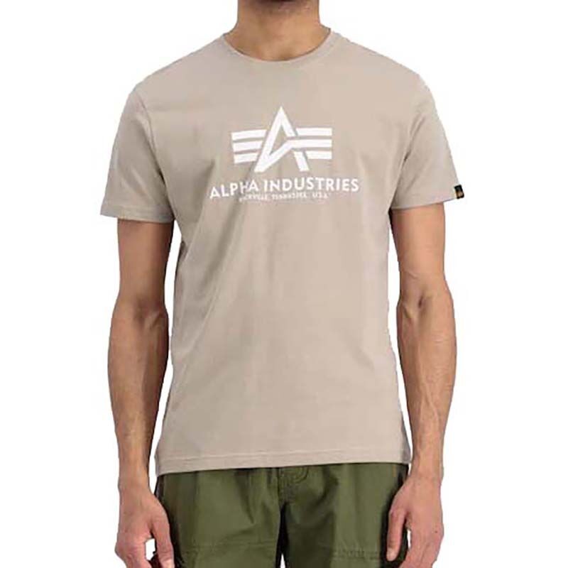 Машка маица „Алфа индустрис“ со основна боја, кремаста