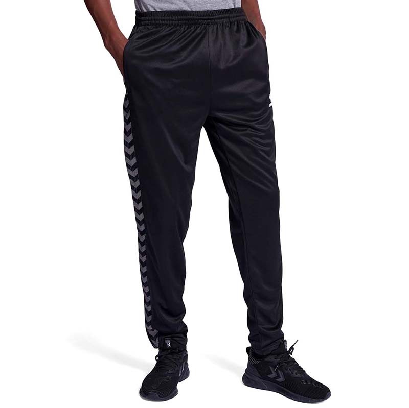 HUMMEL машки тренерки HMLAUTHENTIC PL, долен дел, црн