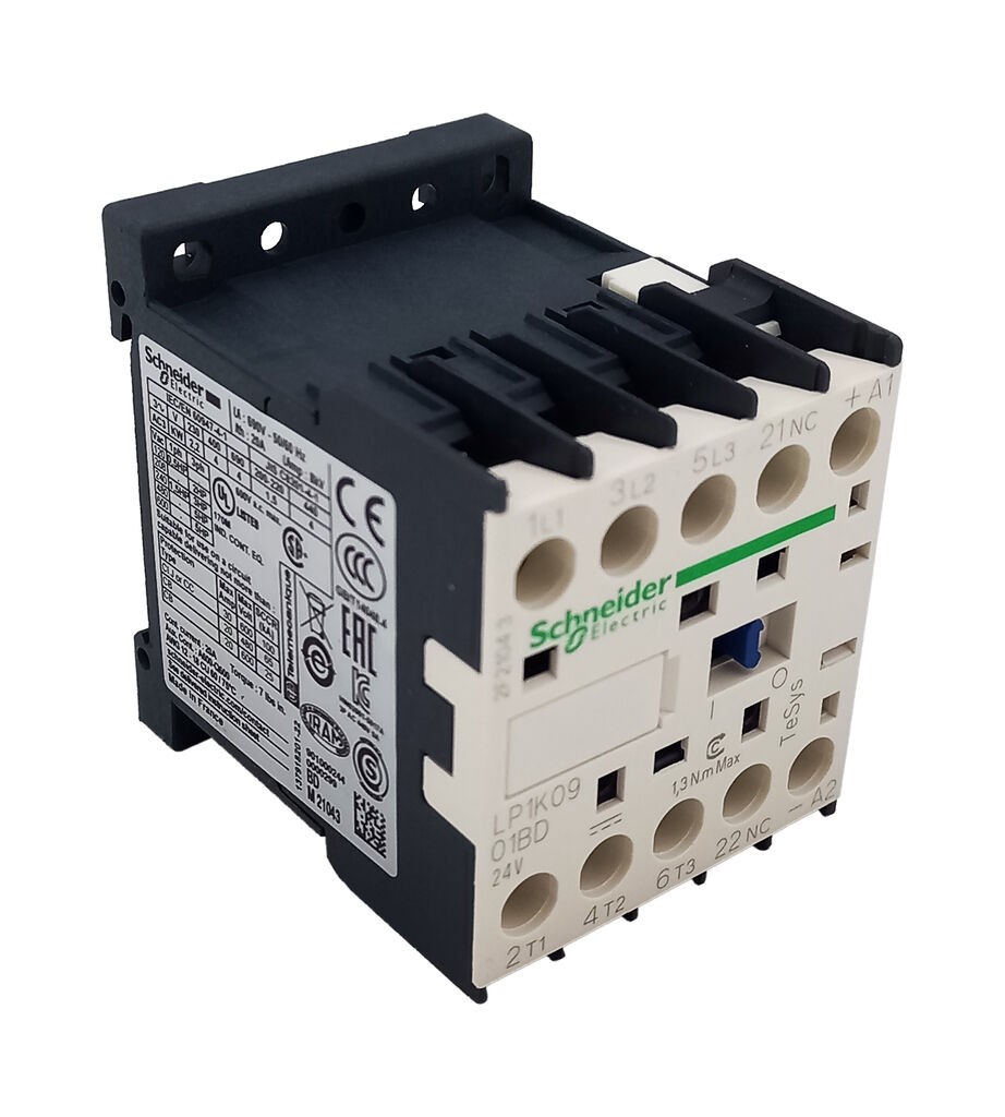 Schnaider Контактор 9A 24V DC LP1K0901BD