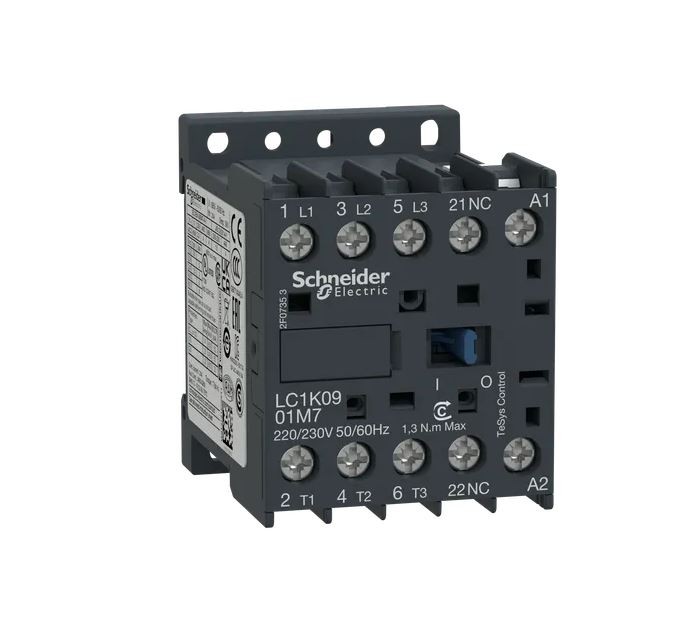 Schnaider Контактор 3П 1НЦ 24V AC AC-3 LC1K0901B7