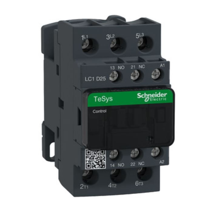 Schnaider Контактор 25A 24V AC 1НО+1НЦ LC1D25B5 Шнајдер